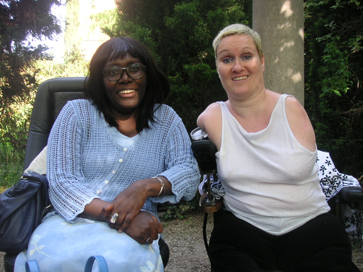 Alison Lapper with KCIL's BME Disability Officer